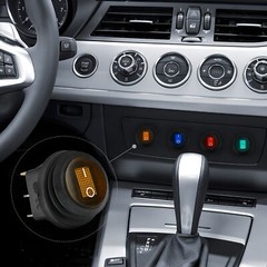 3-Pack LED Rocker Toggle Switches 12V 20A ON/OFF IP 65 Waterproof For Car, Boat