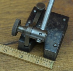 The L.S. Starrett Co. No. 257 Case Hardened Surface Gage w 9″ Spindle & 57S Snug