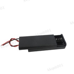 2 Slot AAA Battery Holder Case Box Leads ON/OFF Switch Cover Standard Container
