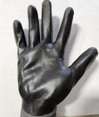 12 Pairs! Superior Dexterity Black Foam Nitrile Palm Coated Nylon Glove Size: 9
