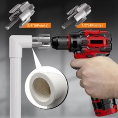 Integrated Internal & External Pipe Threading-Tool, PVC Pipe Threader Kit USA~~~