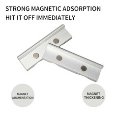 Pair 4″ /5″ /6″ /8″ Aluminum Vise Jaws Magnetic V-type Soft Rubber Pads Covers