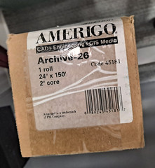 Amerigo Copy Archive-26 45181 CAD+Engineering+GIS Media 1 Roll 24″ x 150′ 2″ cor