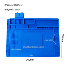 Silicone Soldering Mat Pad Desk Platform for Welding Station Iron Phone PC Repai