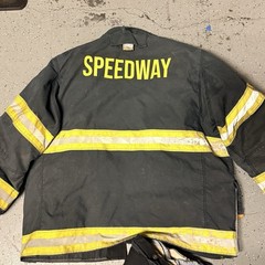 Firefighter Janesville Lion Apparel Turnout Bunker Coat 50 X 32S 2XL 2010 BLACK