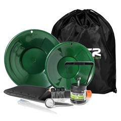ASR Outdoor Gold Panning Kit Gold Rush Prospecting Tools Accessories 10pc
