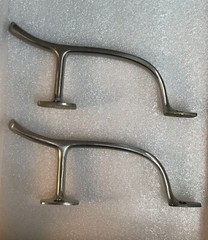 COMMERCIAL DOOR PULL HANDLE STAINLESS STEEL-16 SETS-US32D-CURVED-HANDS FREE 
