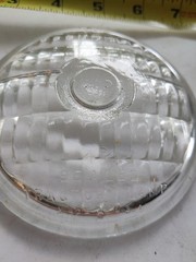 Vintage Used/NOS? Guide Sealed Tractor Lamp Clear Glass Lens 458 Top 16 4-5/8″