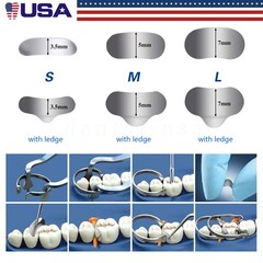 Dental Metal Matrices Matrix Band Sectional Contoured Refill S/M/L 50Pcs/1Pack