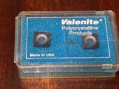 (2) Valenite Polycrystalline Square Indexable Milling Inserts SD 322 P2F VC727