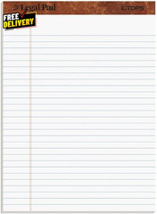 8.5 X 11 3/4 Legal Pads 12 Pack the Legal Pad Brand Wide Ruled White Paper 50…