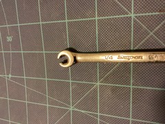 Snap On 1/4″- 5/16″ 6-Pt. SAE Flank Drive Double End Flare Nut Wrench RXFS810B