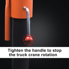 1100Lb Folding Truck-Mounted Crane with 3500Lb Electric Winch & 360° Swivel