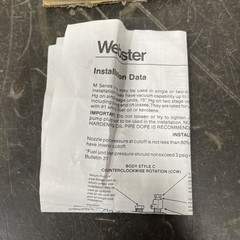 Webster M17CH-6 M SERIES PUMPS, SINGLE STAGE, 1725 RPM, CCW/L , 6 RFS GPH