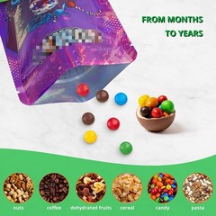 25 Sets 3.5g Smell Proof Zip Seal Pouch Reclosable Mylar Foil Bags For Candy