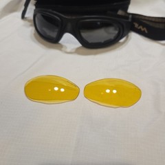 Wiley X WX Safety Goggles Interchangeable Gray/Yellow Lenses Elastic Strap
