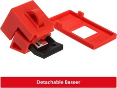 Circuit Breaker Lockout Device 120-277V Clamp-On Single Pole Lockout Kit OSHA