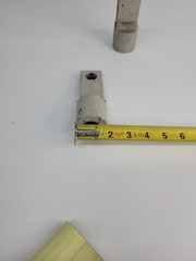 Air Cylinder Clevis Rods Heavy Duty 3/4 Pin Hole 3/4 Thread Qty 1 Yellow Gray b4