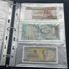 40 Sheets Currency Pages 3 Pockets Paper Money Protectors for 3 Ring Binders