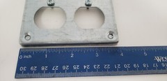 THOMAS & BETTS IBERVILLE BC8371 4″ RECEPTACLE COVER, 2 DUPLEX, NNB