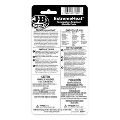 J-B Weld ExtremeHeat Metal Repair Paste 1000°F Exhaust Muffler Crack Fix 3oz