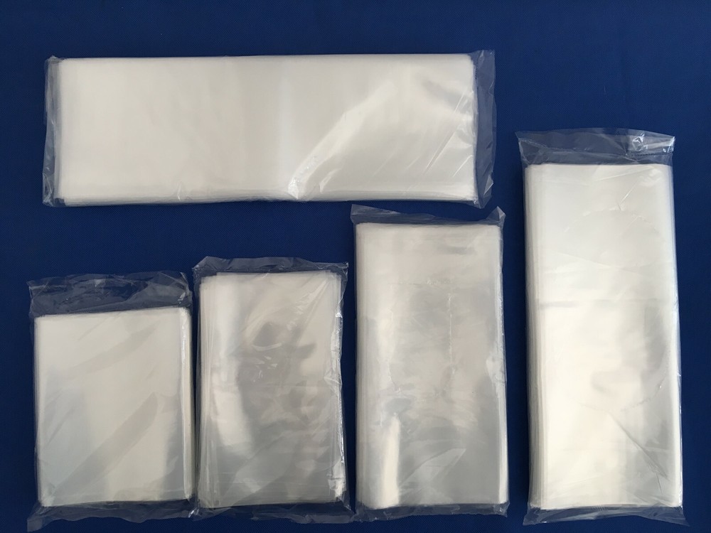 4″x5″ to 4″x12″ Lay Flat Clear Open Top End Plastic Poly Bags 4 MIL
