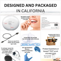 UVC Retainer Case, TARE Case, Compatible with Invisalign, Mouth Guard Case, Dent