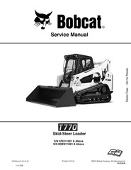 Bobcat T770 Compact Track Loader Service & Operator’s Manual Set PDF USB
