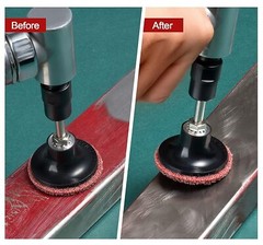 46PCS 2″ Roll Lock Sanding Discs Set W/ 1/4 Holder Die Grinder Quick Change Disc