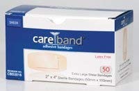CBD2016 Bandage Careband Wound LF Sterile Sheer 2×4″ XL 50 Count (Pack of 1)