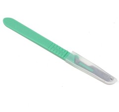 Disposable Scalpel Blades #16 Carbon Steel Sterile Surgical w/ Graduated Handle