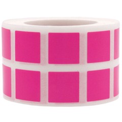 Square Stickers | 0.5″ Inch Square Shape | 1,000 Pack | Pick One Color