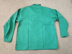 Revco Black Stallion 9 oz FR 30″ Green Cotton Welding Jacket Size XL