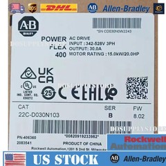 Allen-Bradley 22C-D030N103 PowerFlex 400 15KW 20HP AC Drive~AD