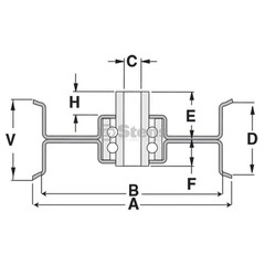 Stens Flat Idler 280-406 for Simplicity 1606554SM
