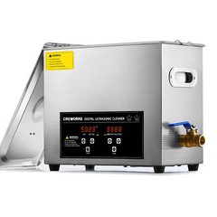 CREWORKS 6L Ultrasonic Cleaner Stainless Steel Industry Heated Heater w/Timer