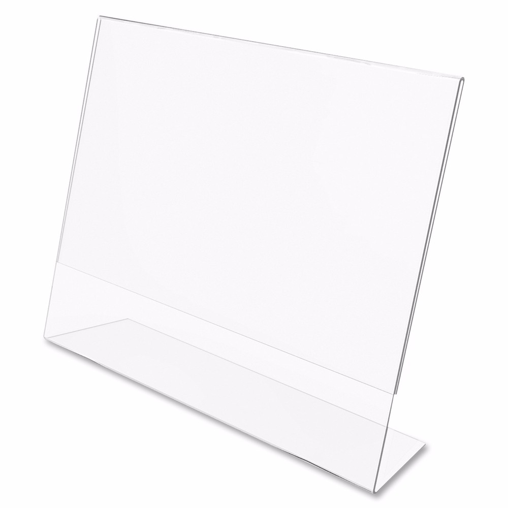 Dazzling Displays 10 Acrylic 7″ x 5″ Slanted Picture Frame Holders