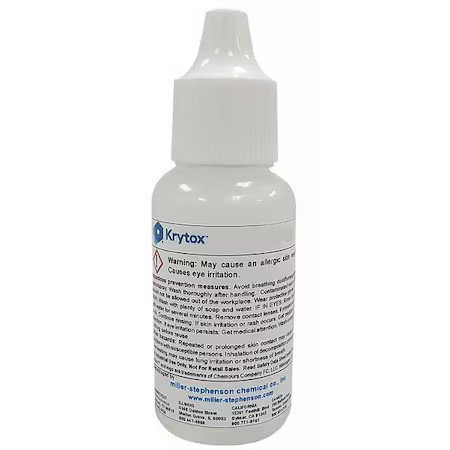 Krytox Lbbgpl103 Lubricant, 1 Oz., Dropper Bottle, Pfpe, Colorless