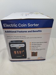 Royal Sovereign QS-1AC Quick Sort Coin Sorter Counter Machine Tested Works W Box