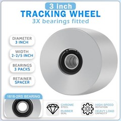 Belt Grinder 2″x72″ Wheel Kit Knife Grinder 4″ Drive 5/8″ Bore 3″ Track 2″ Idler