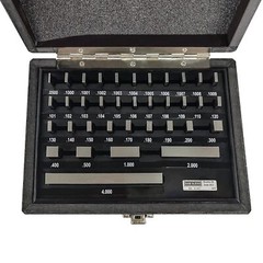 36 PCS Precision Gage Block Set, AS-2 Accuracy, Fully Seasoned Alloy Tool Steel,