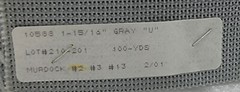 Murdock Webbing 1-15/16″ x 300ft Spool of GRAY Webbing Strapping (100 Yards) 2″