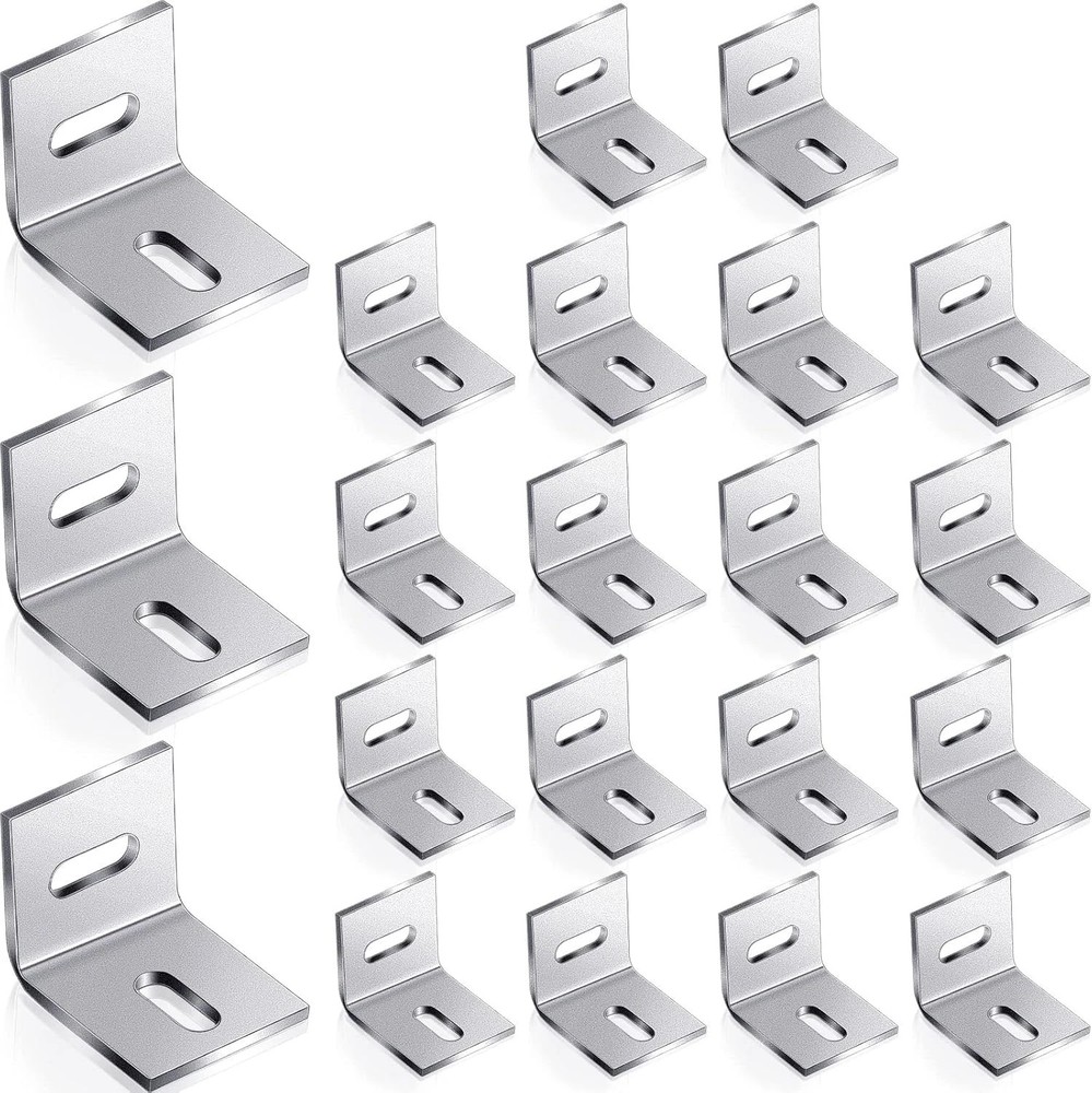 18 Pcs 1X1 Inch Heavy Duty Wood Table Top Expansion Bracket Steel Z Clips Fasten