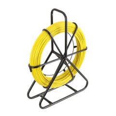 328ft/100m Fish Tape Puller Fiberglass Wire Cable Running Rod Duct Rodder 6mm