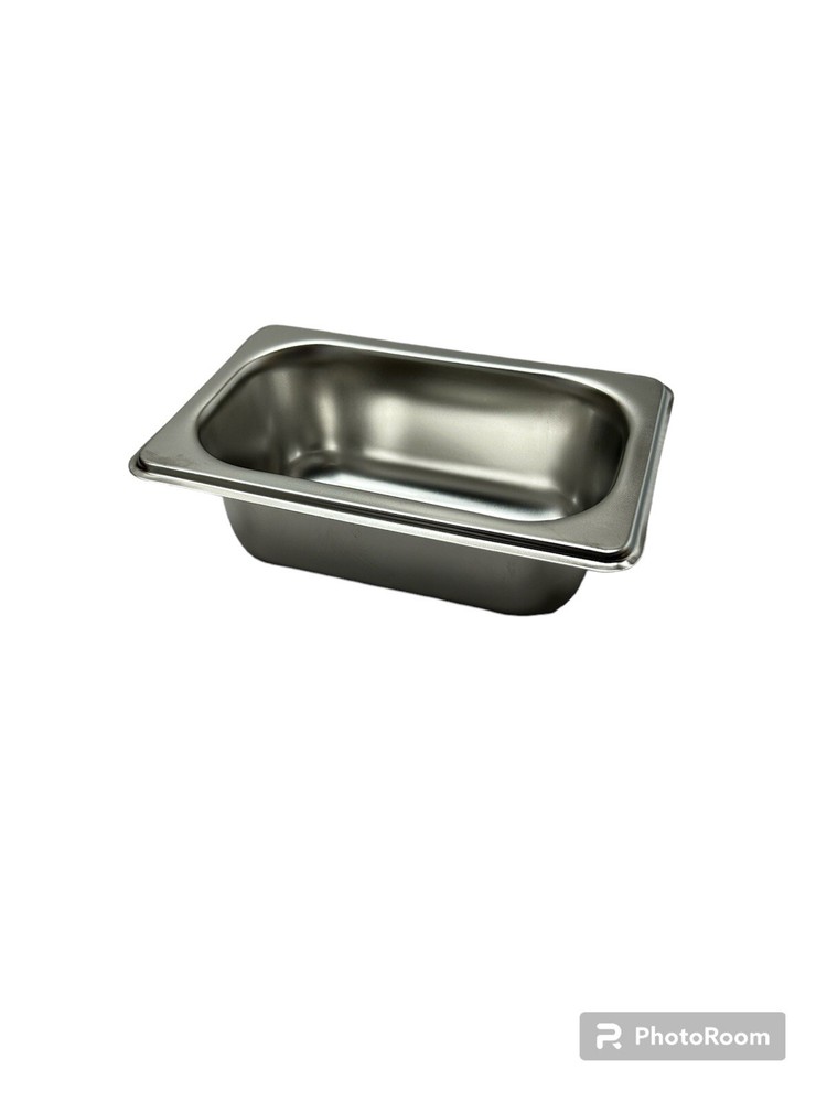 6 PCS of Steam Table Pans – Stainless Steel 1/9 size, 2.5″ High/ new