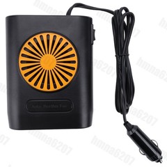 1x New 200W 12V Car Heater Cooling Fan For Windshield Defrosting – Orange/Black