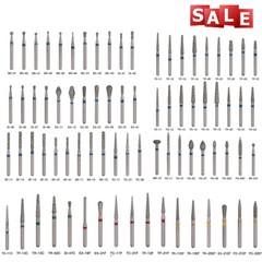 50*Dental Diamond Burs Ball Round for High Speed Handpiece Medium FG 1.6mm BR SA