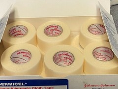1″ Dermicel Hypo-allergenic Cloth Tape, 5144Johnson & Johnson,From 1 – 12 Rolls