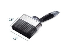 Anza ® | Angled Outdoor Paint Brush | Ergonomic swan 4.7 inches, Standard
