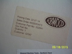 Meister Abrasives #332841 Diamond Backed Grinding Wheel For Silicone